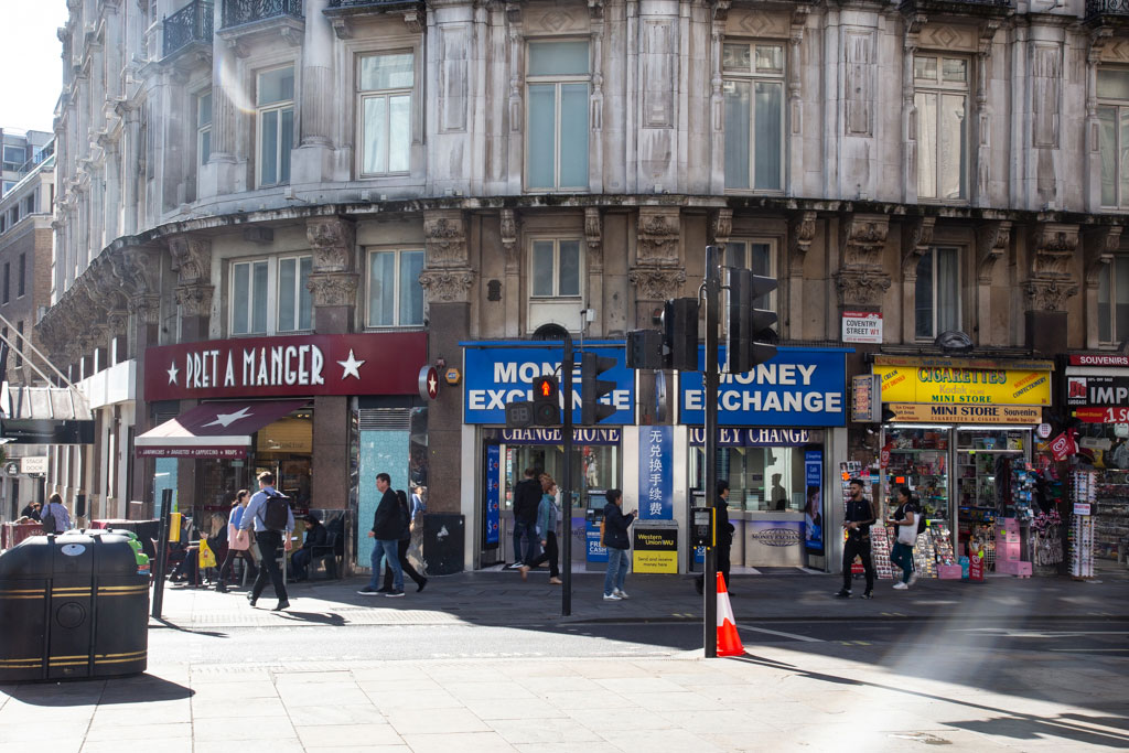 Coventry Street to Whitcomb Street, London W1