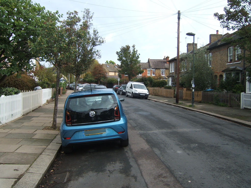 Teddington Road looking towards Fairfax and Wick roads in a north easterly direction.