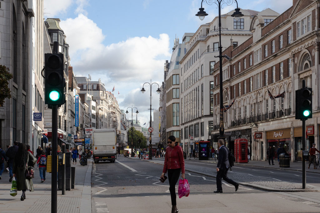 Strand, London. Looking east