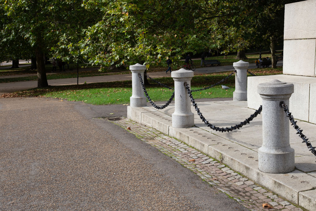 The base of Statue of Hercules, Hyde Park