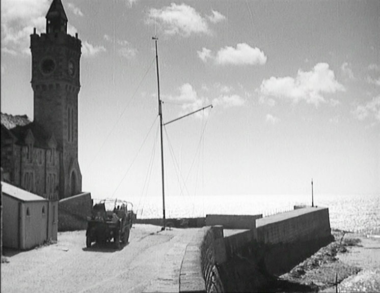 Porthleven Institute and clock tower. Circa 1941
