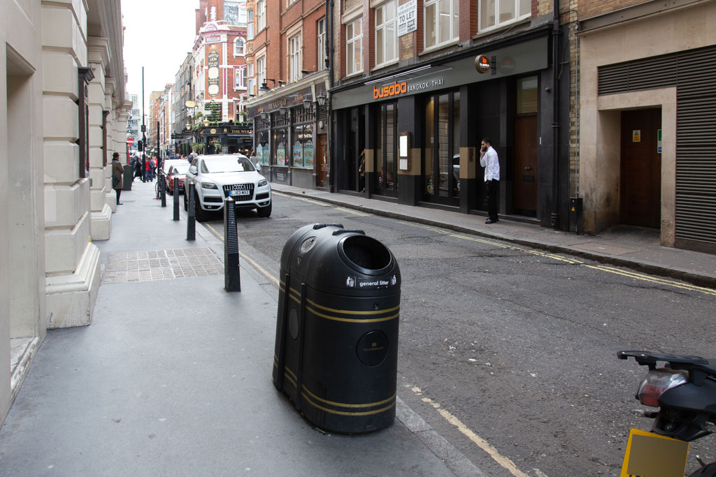 Floral Street, London WC2 looking towards James Street.