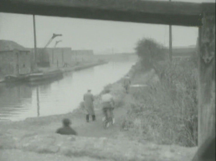 Paddington Branch of the Grand Union Canal from Bulls Bridge. Circa 1954