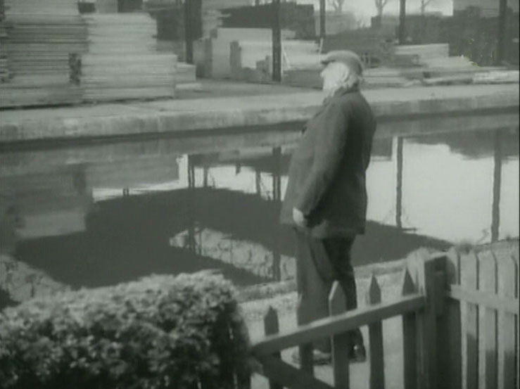 Bulls Bridge Road, Southall, Middlesex Circa 1954 looking across to the opposite bank.