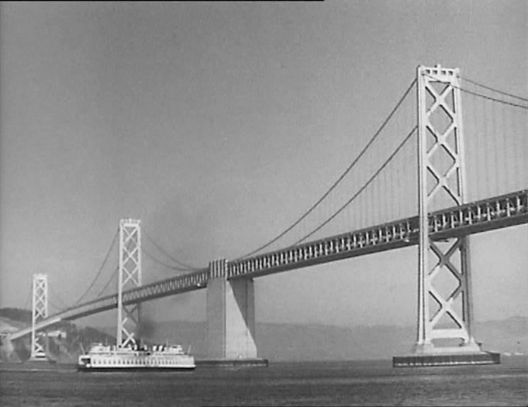 Oakland Bay Bridge. Circa 1947