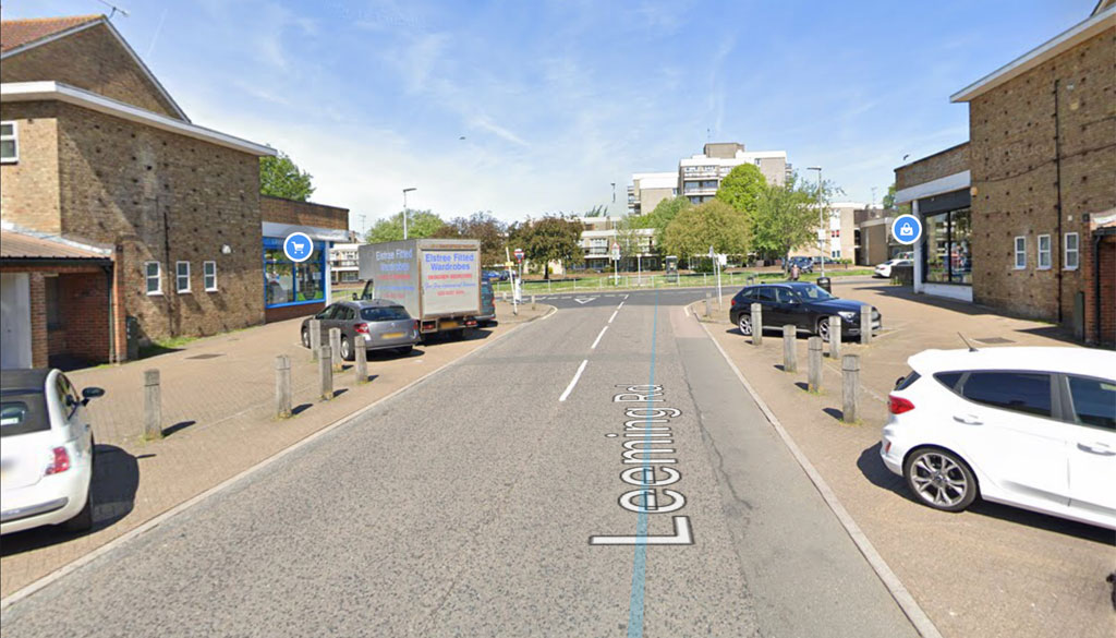 Leeming Road looking towards the junction with Aycliffe Road, Borehamwood, Herts