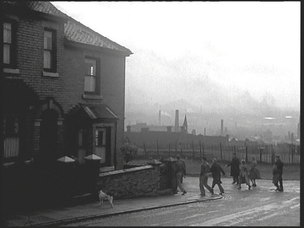 Oxford Street, Penkhull, Stoke-on-Trent at its junction with Honeywall. Circa 1952