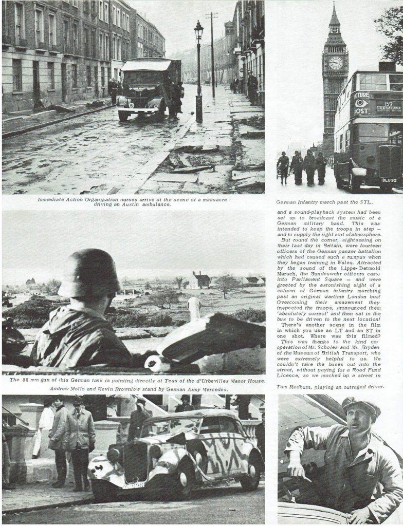 Old Motor and Vintage Commercial Magazine extract fromDecember 1964 regarding the film It Happened Here