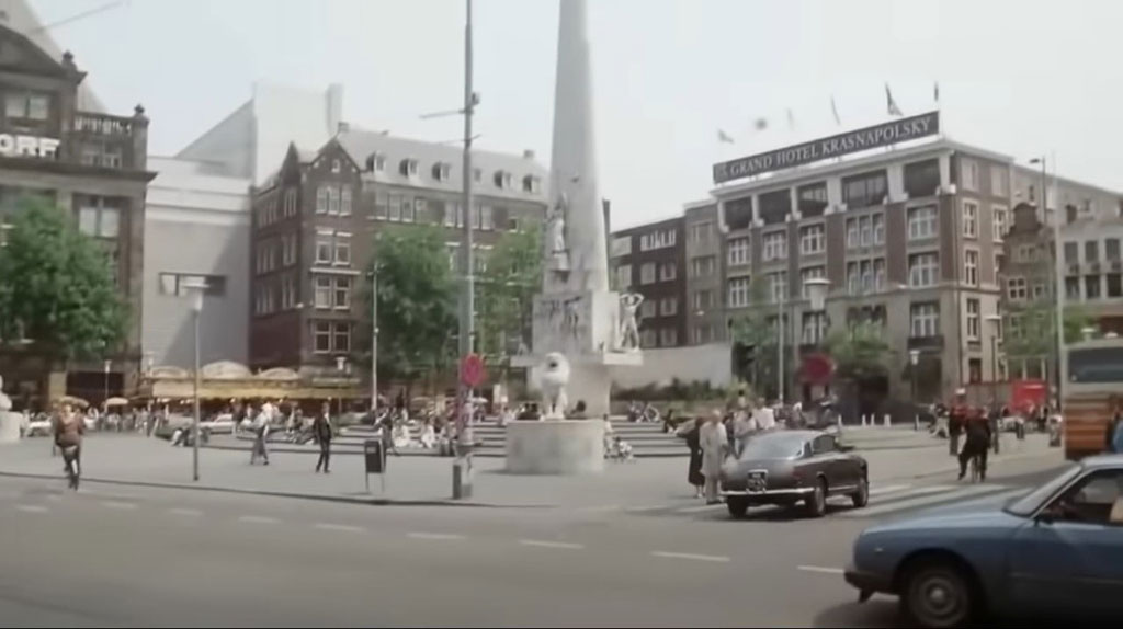 Dam square, Amsterdam Circa 1988