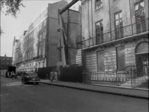 The house with the awning is 44 Bryanston Square, W1, Circa 1959