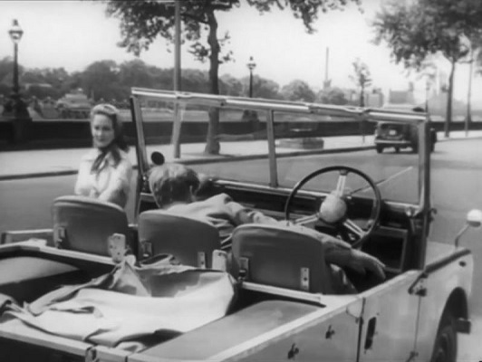 Outside Chelsea Court on Chelsea Embankment in SW3. Circa 1957