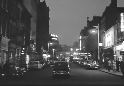 Wilton Street, London SW1 as seen from its corner with Gillingham Street Circa 1960