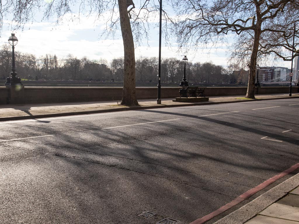 Outside Chelsea Court on Chelsea Embankment in SW3.