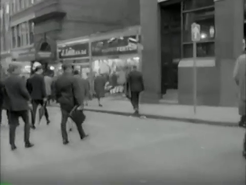 Fish Street Hill, London EC3 with the entrance to Monument station on the left. Circa 1968