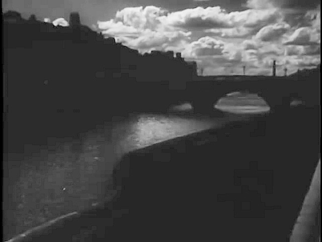 Essex Quay in Dublin 2 with Grattan Bridge crossing the Liffey in the background. Circa 1948