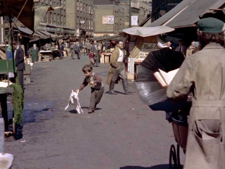 Looking east on Wentworth Street from about the junction with Bell Lane. Circa 1955