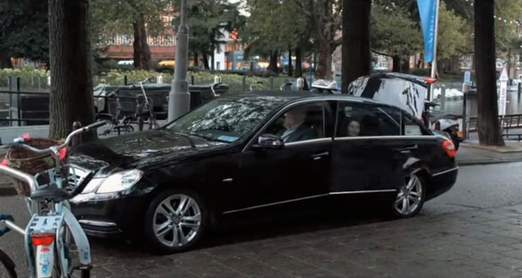Leidsekade at the intersection with Leidseplein, Amsterdam Circa 2014