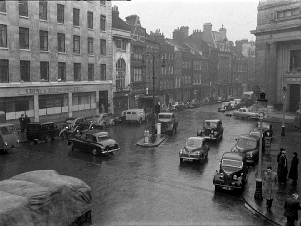 Great Queen Street looking north with Wild Street off to the right mid capture and Drury Lane off bottom right hand corner Circa 1956