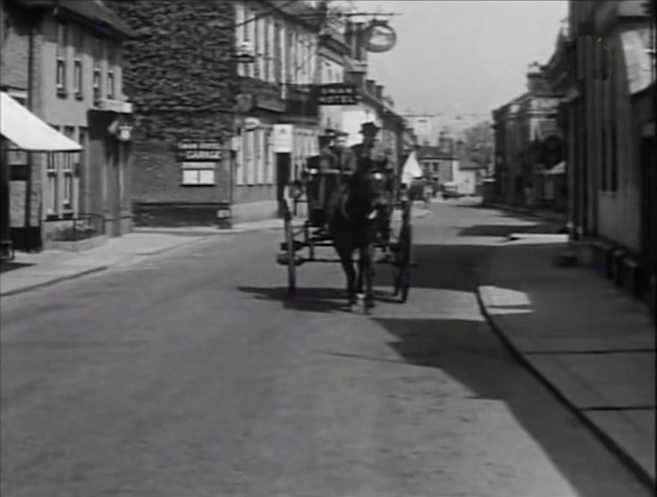 The Thoroughfare, Harleston, Norfolk with Swan Lane off to the left Circa 1948