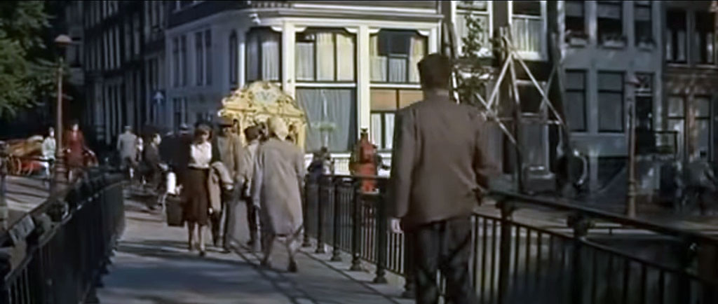 Pastoorsbrug and Keizersgracht as shot from the opposite side of the Keizersgracht, Amsterdam Circa 1962