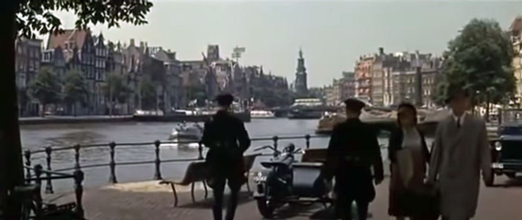 Amstel 7 looking in the direction of the Munttoren at the Rokin, Amsterdam Circa 1963