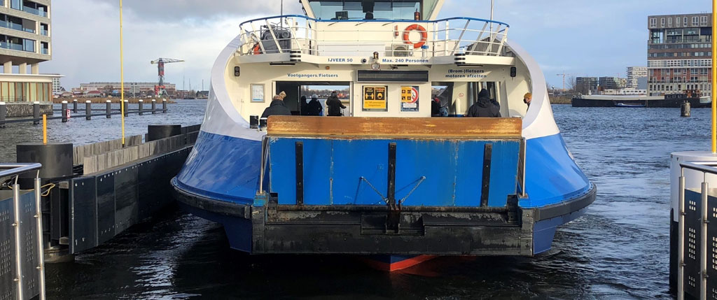 Pontsteiger at the ferry to Amsterdam North, Amsterdam