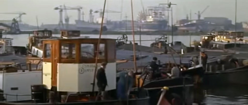 A view to the west on the river Ij, Amsterdam Circa 1962