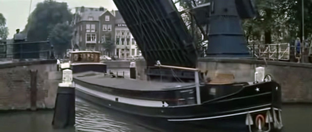 Walter Suskindbrug at the intersection Amstel and Nieuwe Herengracht, Amsterdam Circa 1962