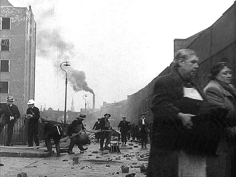 Looking East along Pennington Street, London E1 with Artichoke Hill off the left Circa 1942