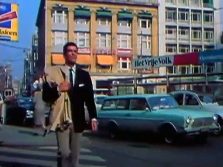 Intersection Leidseplein and Leidsestraat, Amsterdam Circa 1966