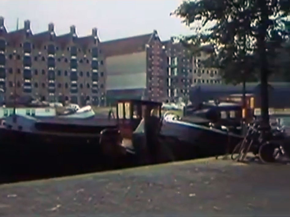 Prinseneiland as seen from Nieuwe Teertuinen, Amsterdam Circa 1966