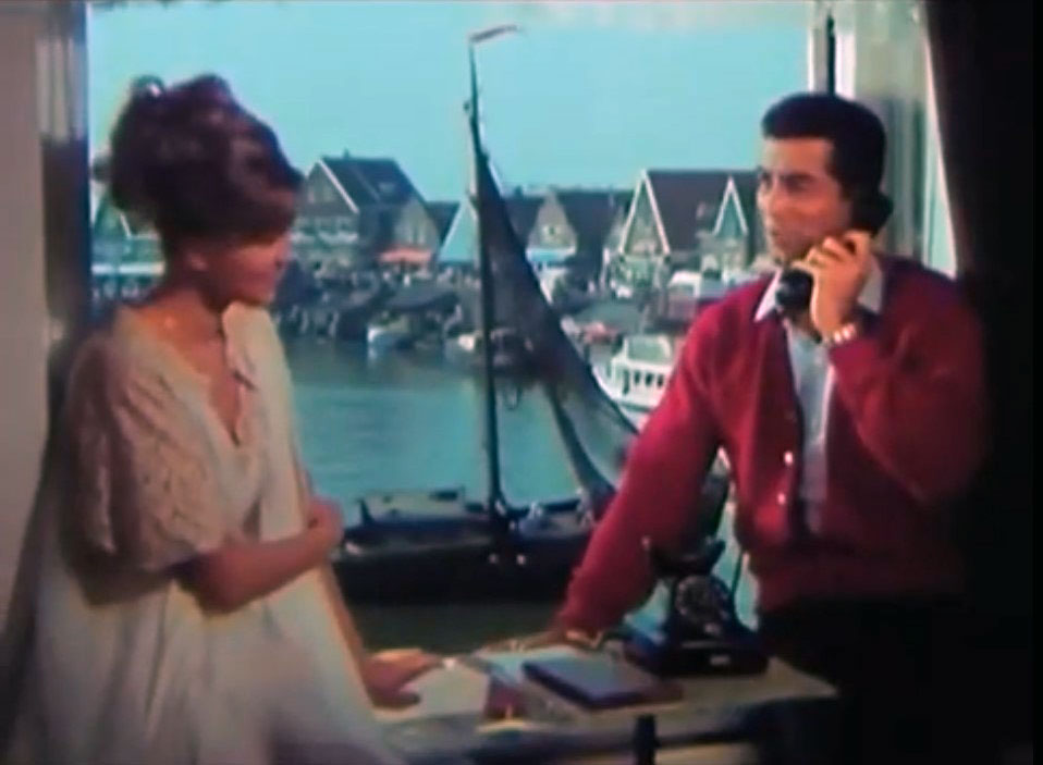 This has been taken from Havendijkje 12 and we are looking at Haven, Volendam Circa 1966