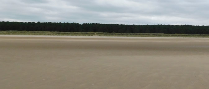 Holkham Beach in Norfolk.
