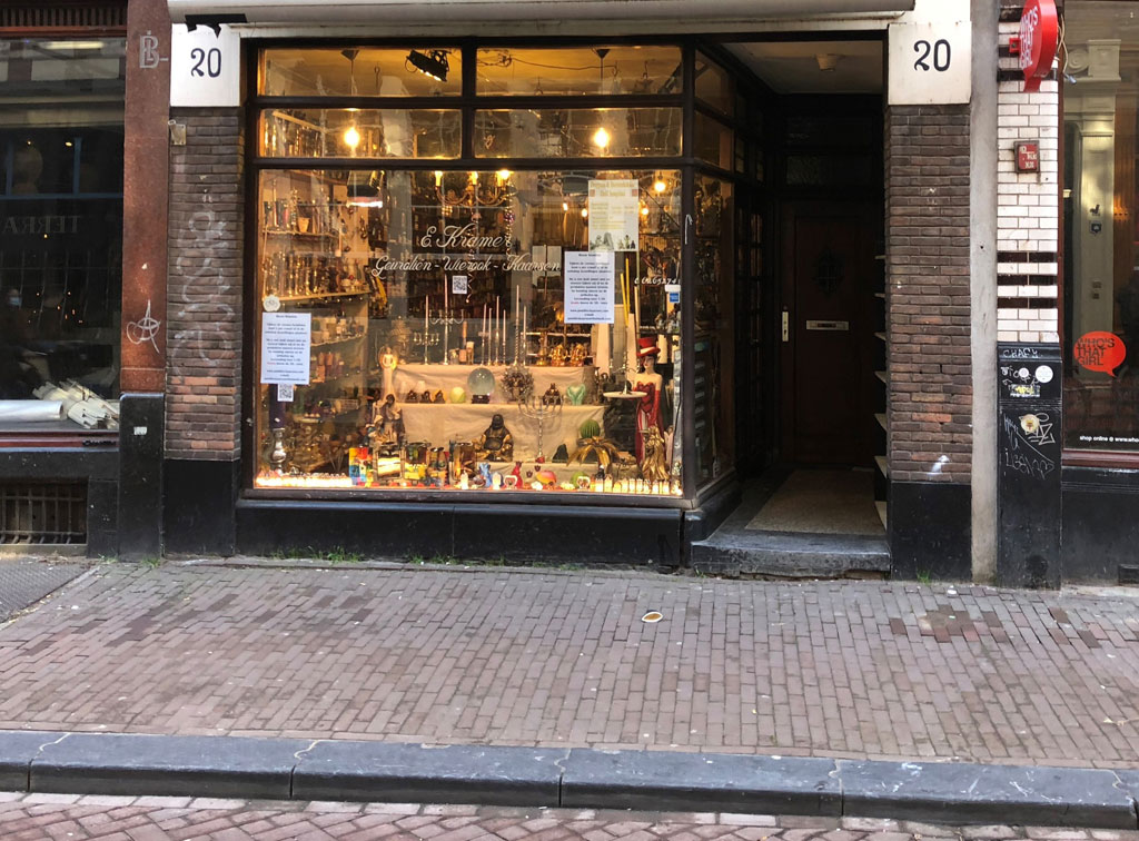 Reestraat 20 is where the car is parked, Amsterdam