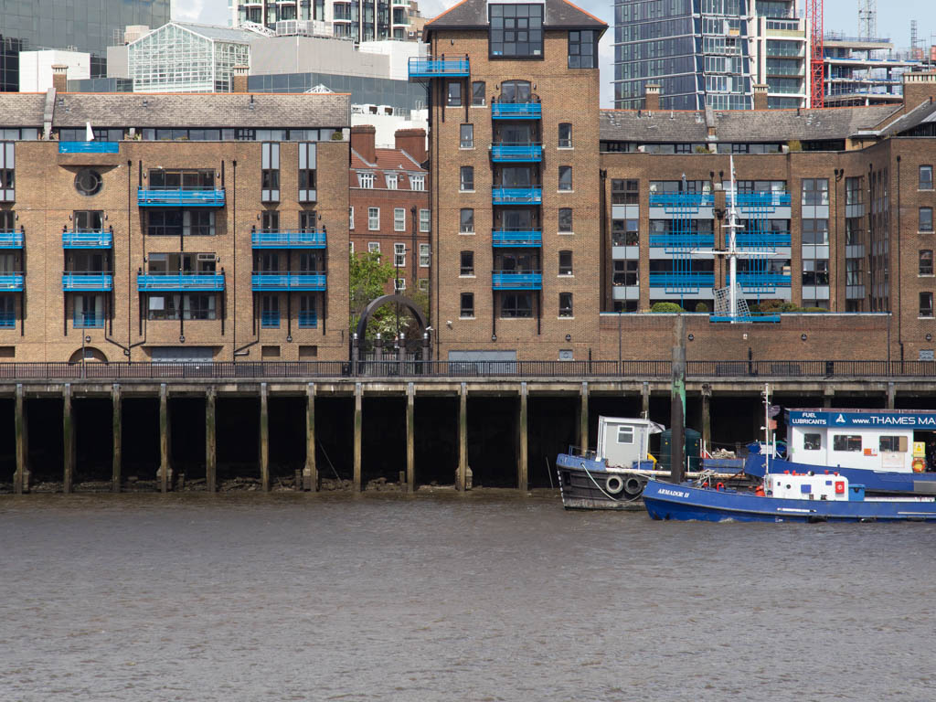 Tower Bridge Wharf, from the south bank of the Thames