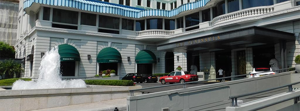 'The Peninsular', Salisbury Road, Tsim Sha Tsui, Hong Kong. Circa 2019