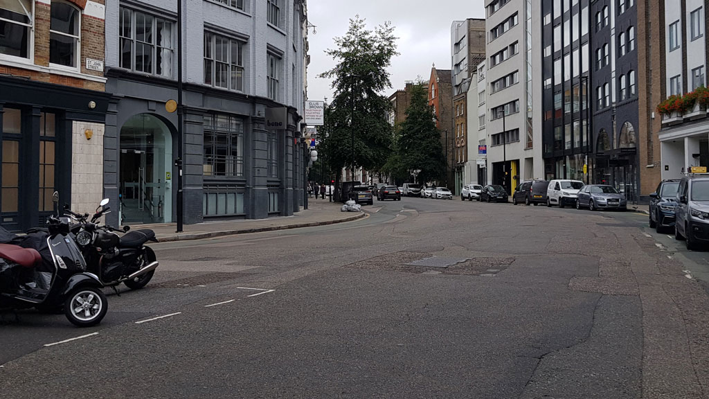 St John Street, Barbican, London EC1M 4DL towards Clerkenwell Road.
