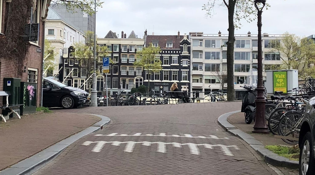 Intersection Achtergracht and Amstel, Amsterdam