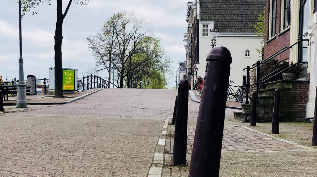 Intersection Achtergracht and Amstel, Amsterdam