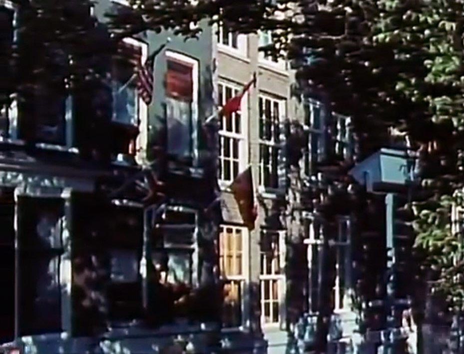 Intersection Prinsengracht and Reguliersgracht, Amsterdam. Circa 1971