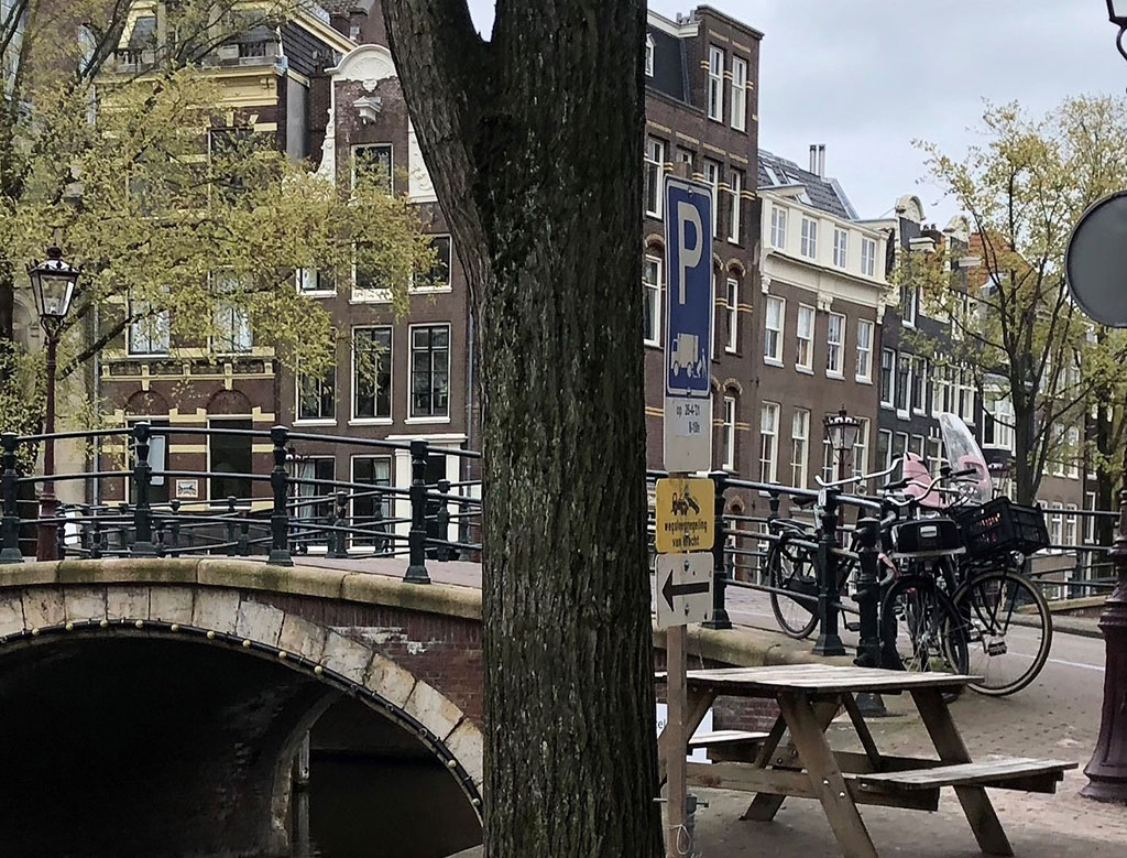 Intersection Prinsengracht and Reguliersgracht, Amsterdam.