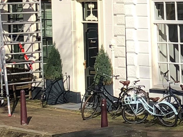Herengracht, Muiden in Noord-Holland.