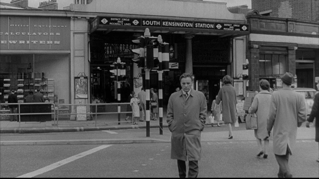 South Kensington Underground station. Pelham Street, London SW7 Circa 1965