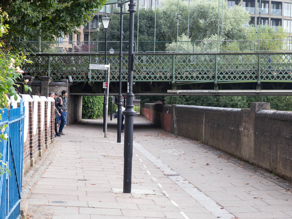 Lower Mall with Hammersmith Bridge in the background.