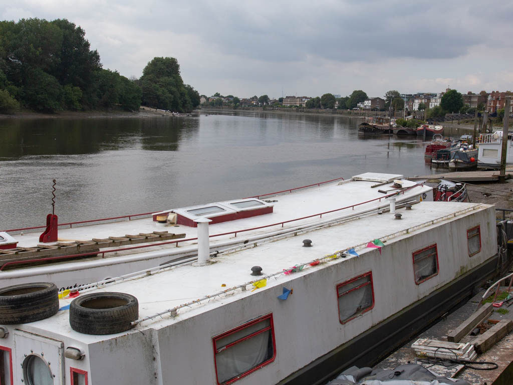 The River Thames looking westward from Lower Mall.