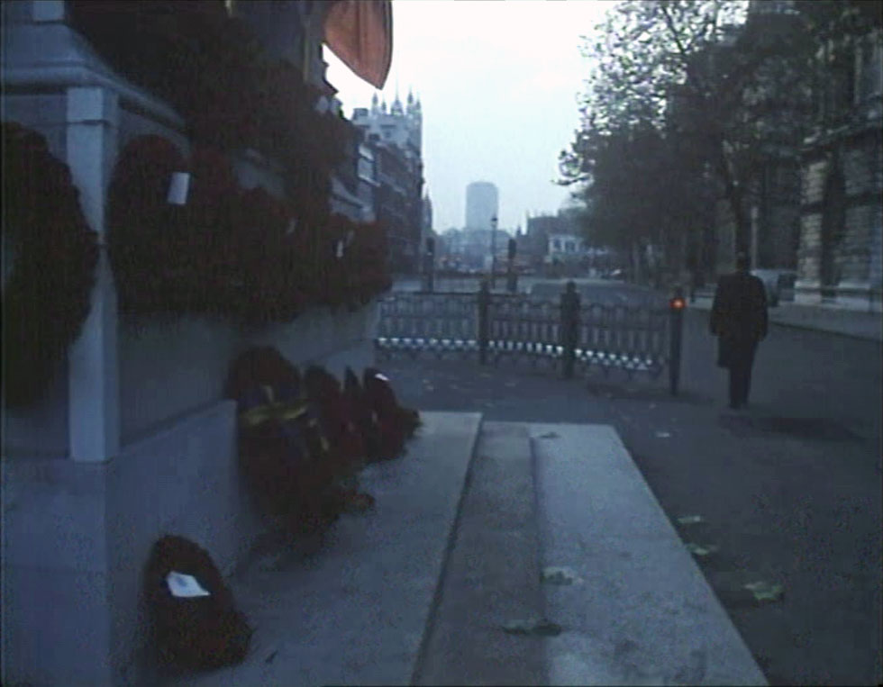 Whitehall looking South with the Cenotaph left foreground. Circa 1986