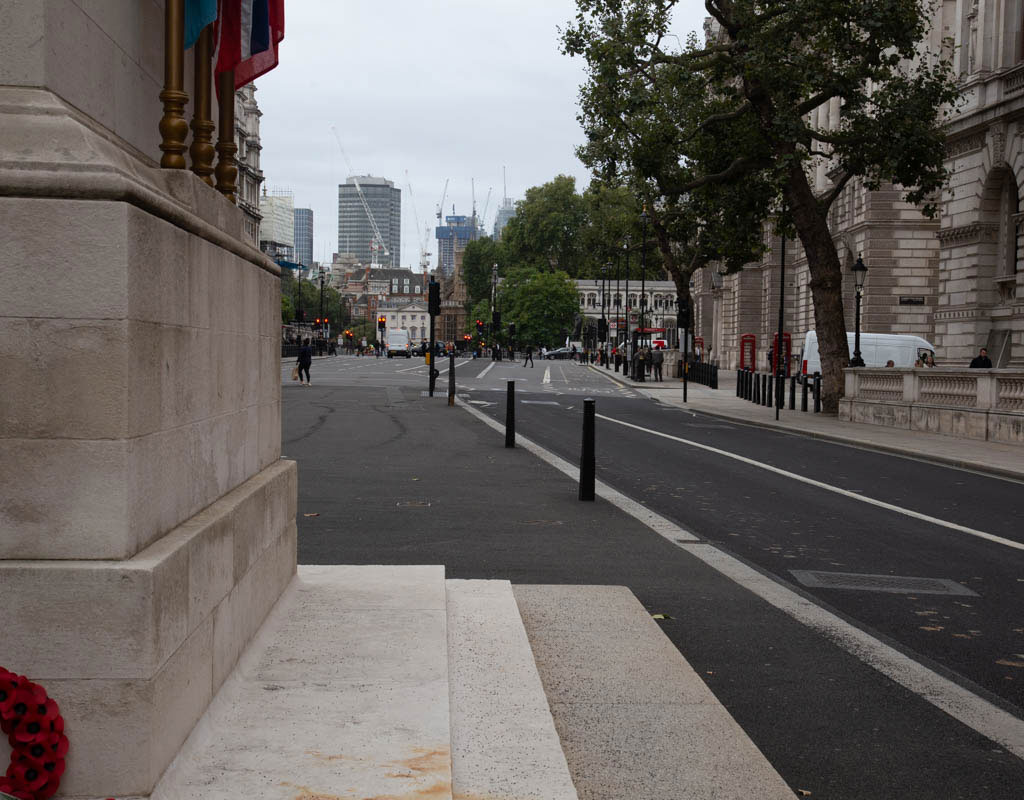 Whitehall looking South with the Cenotaph left foreground.