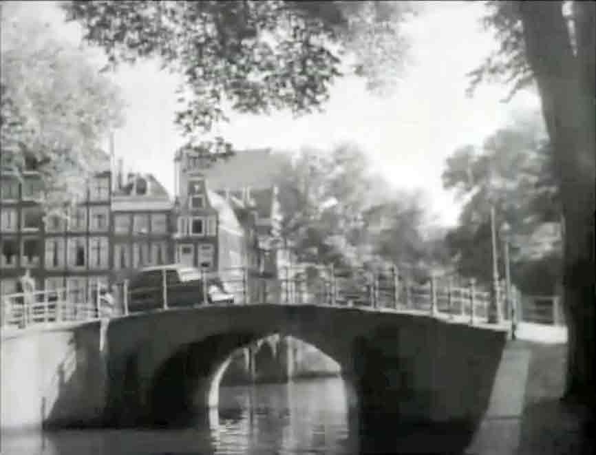intersection Reguliersgracht and Keizersgracht, Amsterdam Circa 1948