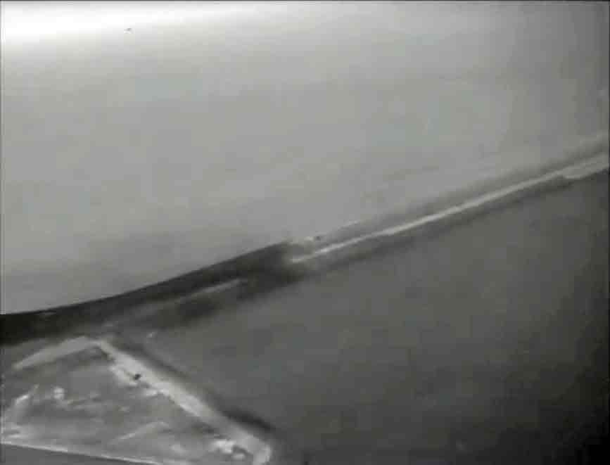 The Afsluitdijk, seen from the little town Den Oever Circa 1948