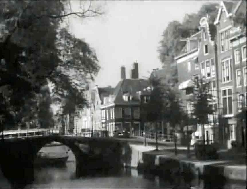 Intersection Herengracht and Reguliersgracht, Amsterdam Circa 1948
